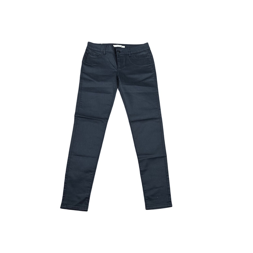 LC Lauren Conrad Coated Black Denim Skinny Jeans Casual‎ Everyday Size 6